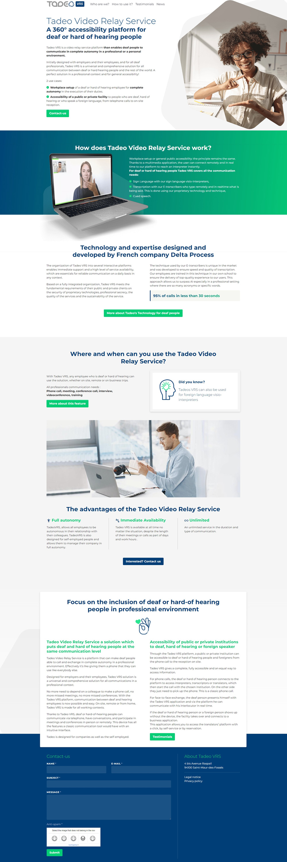 Tadeo Video Relay Service